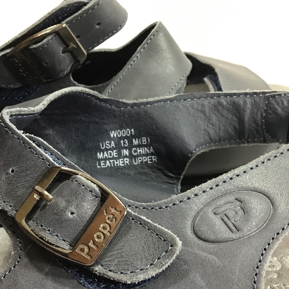 Propet Breeze Walker Light Blue Slingback Leather Sandal - Picture 11 of 11
